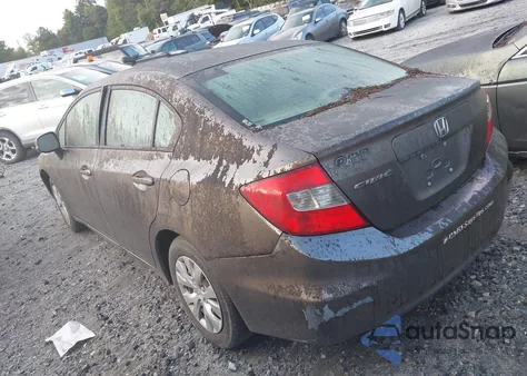 2012 Honda Civic Lx from USA, damaged, VIN 2HGFB2F55CH500496